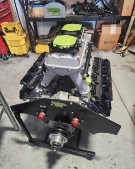 900HP/660TQ.  Ran 8.68@152mph in 3200 lb 2007 Dodge Charger.