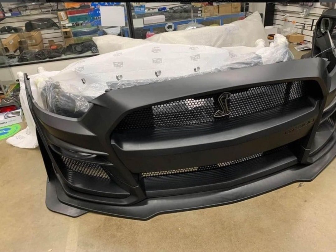 2015-2017 Ford Mustang GT500 Style Front Bumper – Aggressive Performance-Inspired Upgrade - Image 5