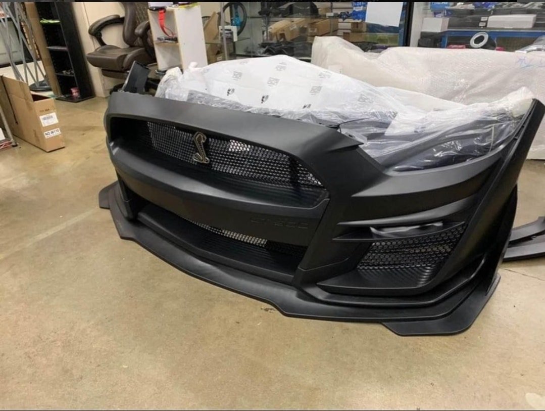 2015-2017 Ford Mustang GT500 Style Front Bumper – Aggressive Performance-Inspired Upgrade - Image 4