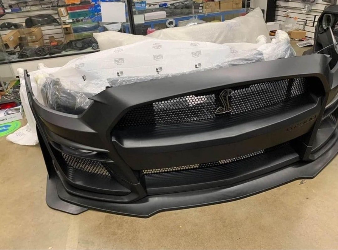 2015-2017 Ford Mustang GT500 Style Front Bumper – Aggressive Performance-Inspired Upgrade - Image 2
