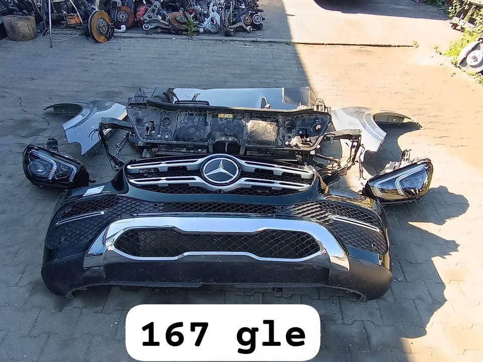 OEM Mercedes Front, Back Bumper and Headlights - Image 6